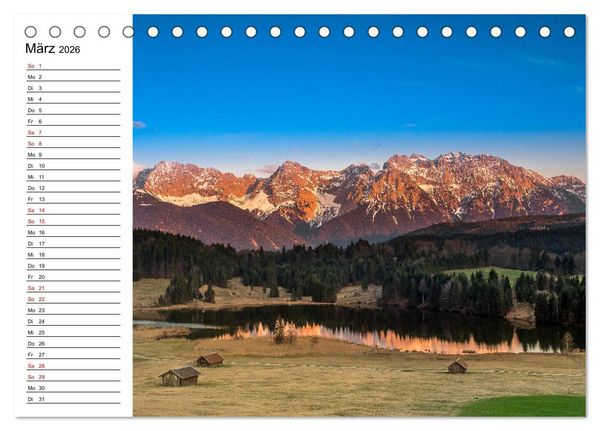 Produktbild: Atemberaubende Alpenwelt (Tischkalender 2026 DIN A5 quer), CALVENDO Monatskalender