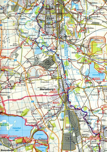 Produktbild: BVA ADFC Regionalkarte Saale-Unstrut 1:75.000