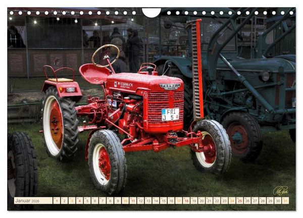 Produktbild: Oldtimer - Traktoren f&uuml;r Liebhaber (Wandkalender 2026 DIN A4 quer), CALVENDO Monatskalender