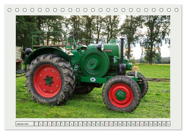 Produktbild: Alte Sch&auml;tzchen - Traktoren (Tischkalender 2026 DIN A5 quer), CALVENDO Monatskalender