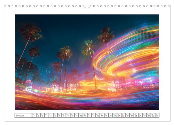 Produktbild: Farbst&uuml;rme der Nacht (Wandkalender 2026 DIN A3 quer), CALVENDO Monatskalender