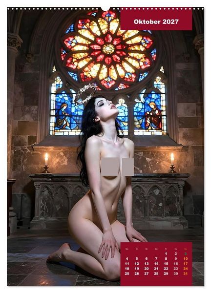 Produktbild: Gothic Engel (Wandkalender 2027 DIN A2 hoch), CALVENDO Monatskalender