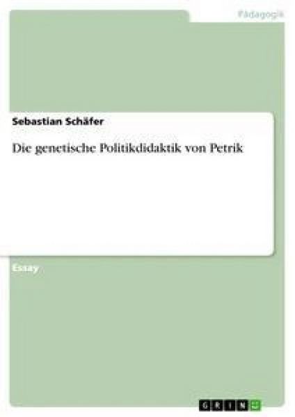 Produktbild: Die genetische Politikdidaktik von Petrik