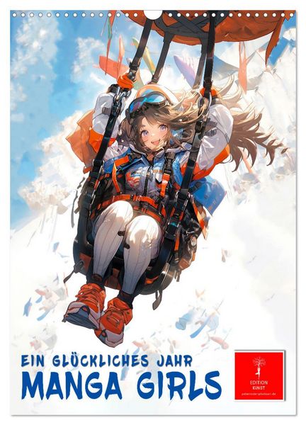 Produktbild: Manga Girls - ein gl&uuml;ckliches Jahr (Wandkalender 2026 DIN A3 hoch), CALVENDO Monatskalender