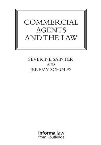 Produktbild: Commercial Agents and the Law