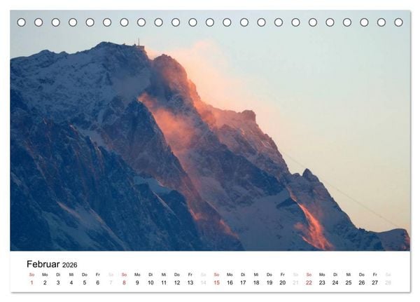 Produktbild: Zugspitz-Impressionen (Tischkalender 2026 DIN A5 quer), CALVENDO Monatskalender