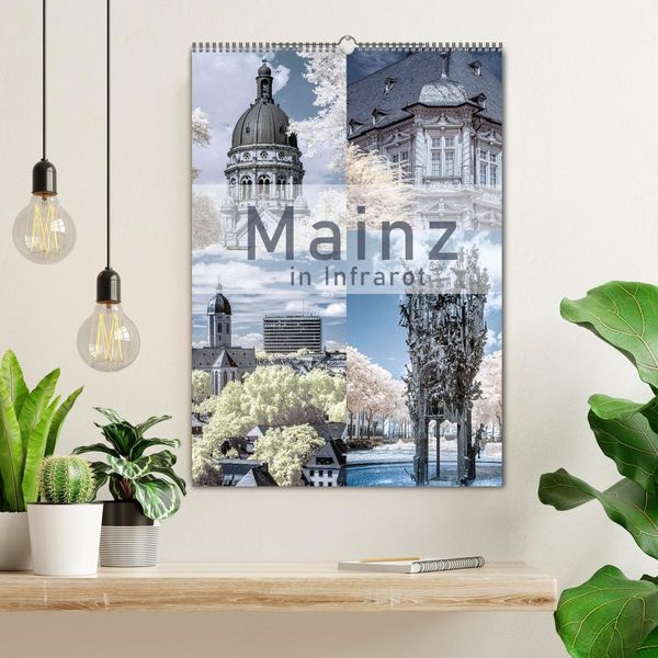 Produktbild: MAINZ IN INFRAROT (Wandkalender 2026 DIN A2 hoch), CALVENDO Monatskalender