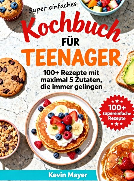 Super einfaches Kochbuch für Teenager, Taschenbuch von Kevin Mayer, Bookmundo, 9789403858432
