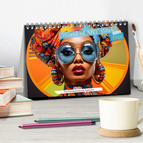 Produktbild: World of Art Work (Tischkalender 2026 DIN A5 quer), CALVENDO Monatskalender
