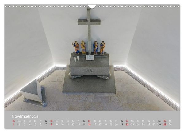Produktbild: Backnang - Panoramablicke in die Stiftskirche (Wandkalender 2026 DIN A3 quer), CALVENDO Monatskalender