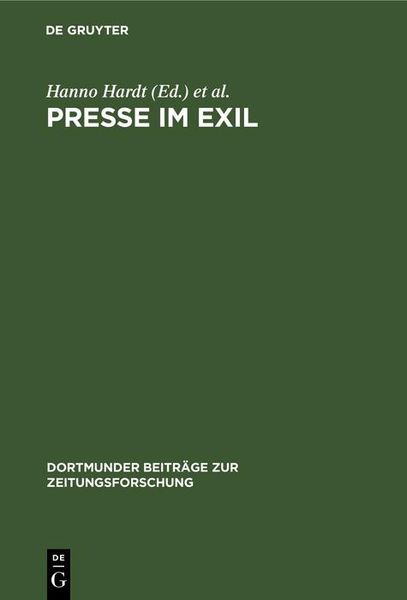 Produktbild: Presse im Exil