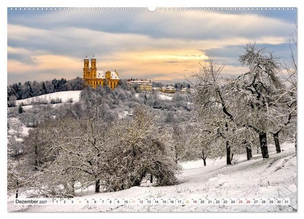 Produktbild: Ellwangen - Jagst im Ostalbkreis (Wandkalender 2027 DIN A2 quer), CALVENDO Monatskalender