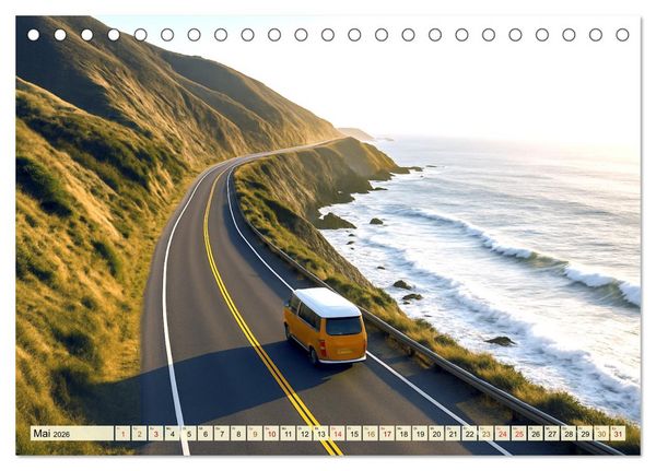 Produktbild: VANLIFE - Dein Weg. Dein Ziel. Dein Zuhause. (Tischkalender 2026 DIN A5 quer), CALVENDO Monatskalender