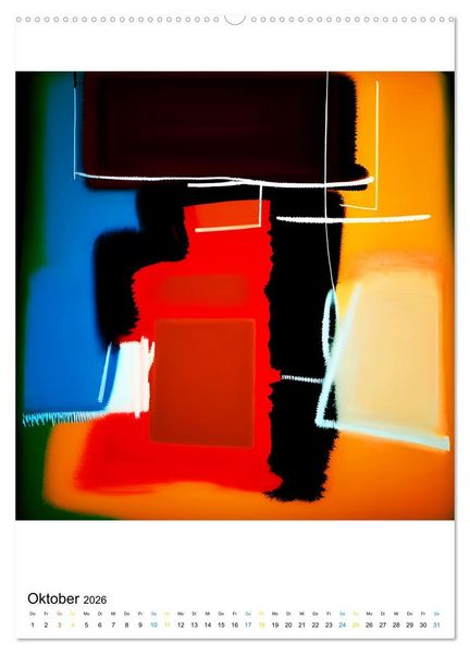 Produktbild: Modern ART Farbkompositionen (Wandkalender 2026 DIN A2 hoch), CALVENDO Monatskalender