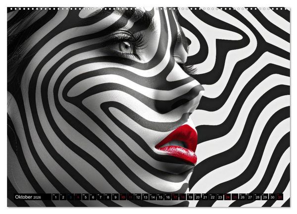 Produktbild: Faszination Bodypainting (hochwertiger Premium Wandkalender 2026 DIN A2 quer), Kunstdruck in Hochglanz