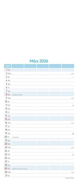 Produktbild: Kreativ-Kalender Familienplaner 2026 - 5 Spalten - 19,5x45 cmFoto, Malen, Basteln - datiert - Kreativkalender - Foto-Kalender - Familienkalender - Wan