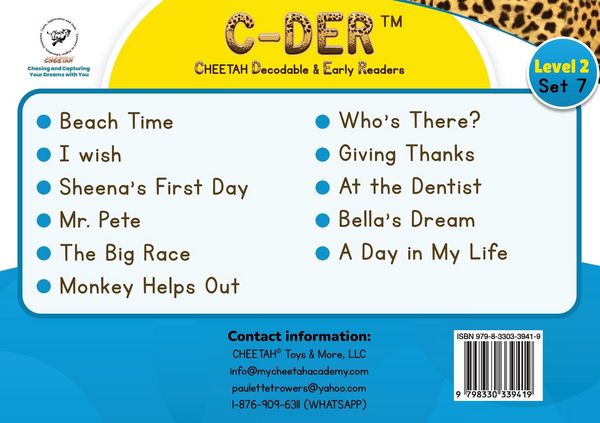 Produktbild: C-DER (Cheetah Decodable & Early Readers) Set 7, Book 58, Giving Thanks