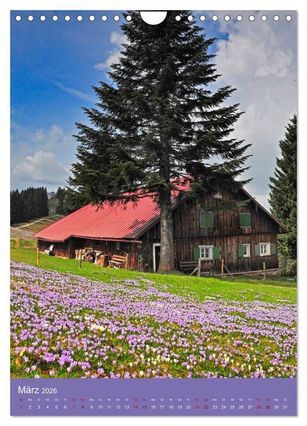 Produktbild: Das Allg&auml;u &ndash; eine Landschaft wie im M&auml;rchen (Wandkalender 2026 DIN A4 hoch), CALVENDO Monatskalender