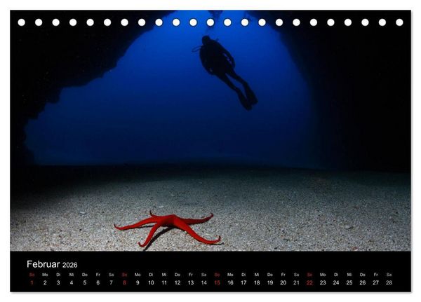 Produktbild: Bilder der Tiefe 2026 (Tischkalender 2026 DIN A5 quer), CALVENDO Monatskalender