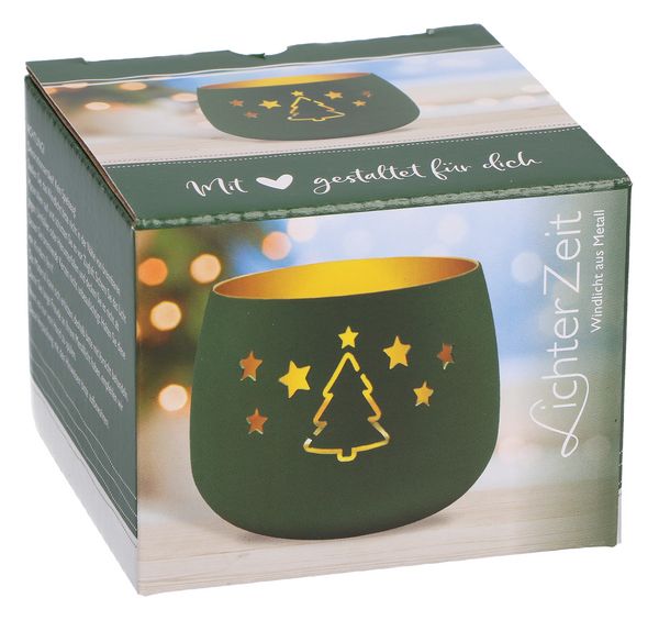 Produktbild: Metallwindlicht - Weihnachten