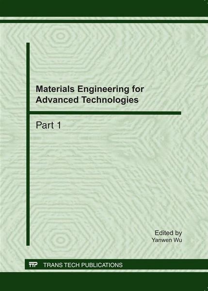 Produktbild: Materials Engineering for Advanced Technologies