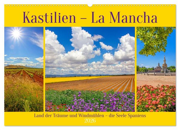 Produktbild: Kastilien - La Mancha (Wandkalender 2026 DIN A2 quer), CALVENDO Monatskalender