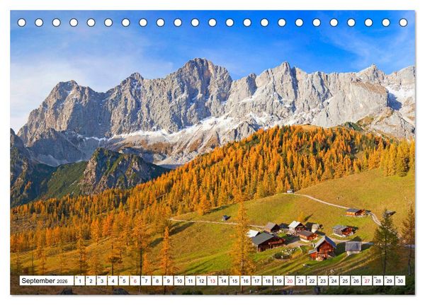 Produktbild: Ramsau am Dachstein (Tischkalender 2026 DIN A5 quer), CALVENDO Monatskalender