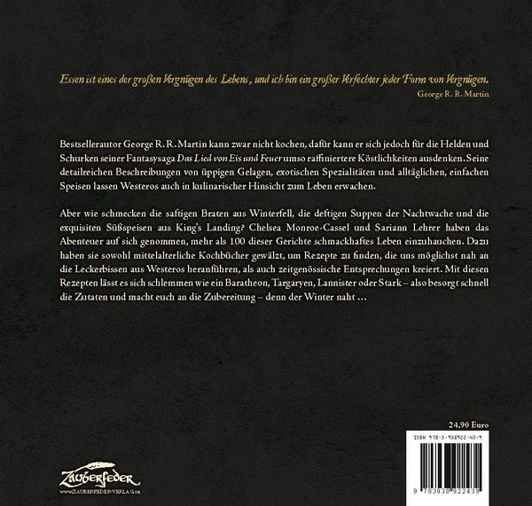 Produktbild: A Game of Thrones – Das offizielle Kochbuch