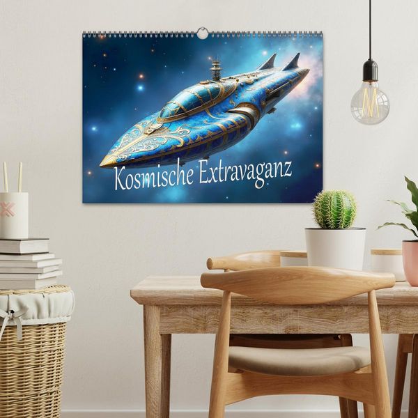 Produktbild: Kosmische Extravaganz (Wandkalender 2026 DIN A3 quer), CALVENDO Monatskalender