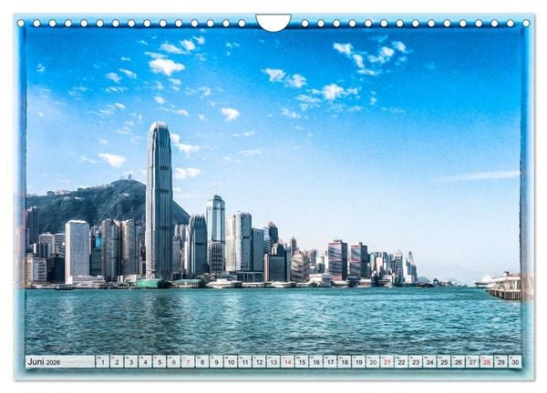 Produktbild: Hongkong, die pulsierende Metropole (Wandkalender 2026 DIN A4 quer), CALVENDO Monatskalender