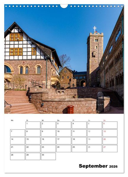 Produktbild: Die Th&uuml;ringer Wartburg (Wandkalender 2026 DIN A3 hoch), CALVENDO Monatskalender