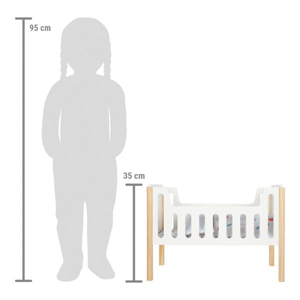 Produktbild: Small foot 12495 - Puppengitterbett Little Button