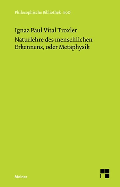 Produktbild: Naturlehre des menschlichen Erkennens, oder Metaphysik