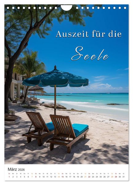Produktbild: Meine Auszeit f&uuml;r die Seele (Wandkalender 2026 DIN A4 hoch), CALVENDO Monatskalender