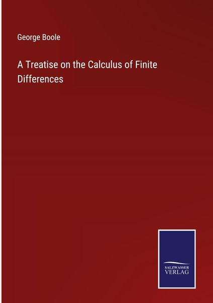 Produktbild: A Treatise on the Calculus of Finite Differences
