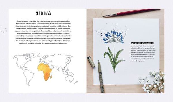 Produktbild: Watercolor &ndash; Florale Motive around the world: von heimisch bis exotisch