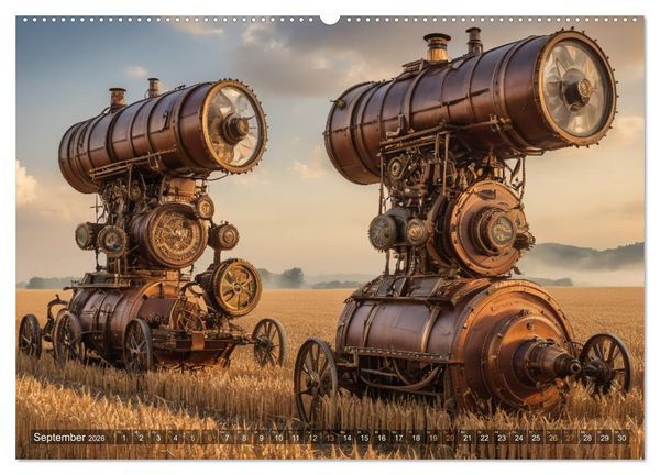 Produktbild: Steampunk Maschinen der Stra&szlig;e (Wandkalender 2026 DIN A2 quer), CALVENDO Monatskalender