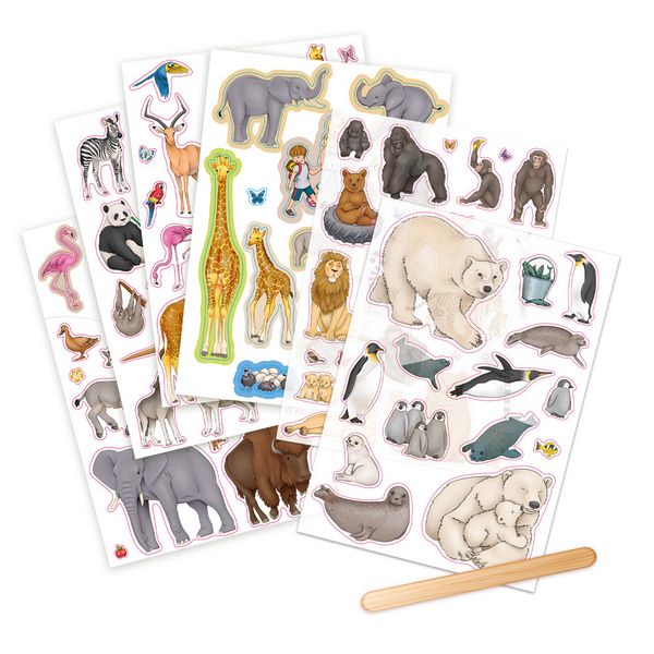 Produktbild: TR&Ouml;TSCH - Besch&auml;ftigungskoffer Mein bunter Koffer Alle meine Zootiere | Koffer mit einem Spiel- und Malbuch, Stickerseiten und Minipostern | Ab 3 Jahr