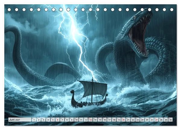 Produktbild: Ragnar&ouml;k &ndash; Die letzte Schlacht der G&ouml;tter (Tischkalender 2027 DIN A5 quer), CALVENDO Monatskalender