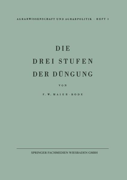 Produktbild: Die drei Stufen der D&uuml;ngung