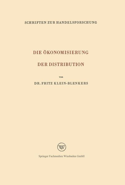 Produktbild: Die &Ouml;konomisierung der Distribution