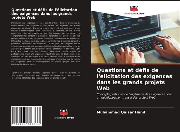 Produktbild: Questions et d&eacute;fis de l'&eacute;licitation des exigences dans les grands projets Web