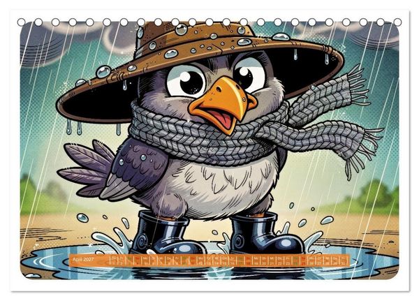 Produktbild: Lustige Sturmv&ouml;gel - Comic (Tischkalender 2027 DIN A5 quer), CALVENDO Monatskalender
