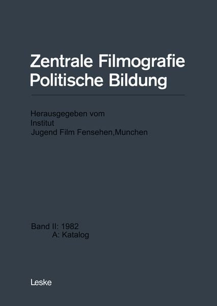 Produktbild: Zentrale Filmografie Politische Bildung