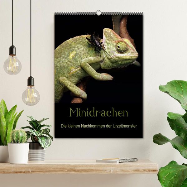 Produktbild: Minidrachen - Die kleinen Nachkommen der Urzeitmonster (Wandkalender 2026 DIN A2 hoch), CALVENDO Monatskalender