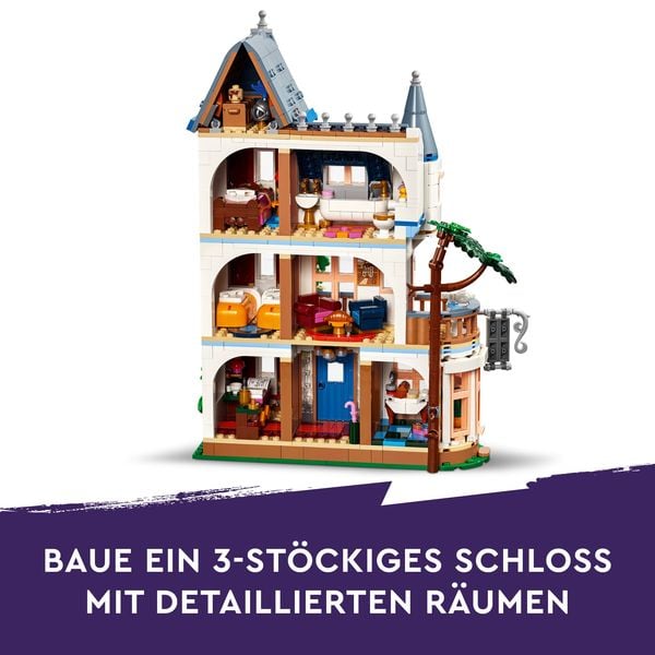 Produktbild: LEGO Friends Burg mit Ferienunterkunft, Hotel-Spielset mit Figuren 42638