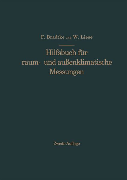 Produktbild: Hilfsbuch f&uuml;r raum- und au&szlig;enklimatische Messungen