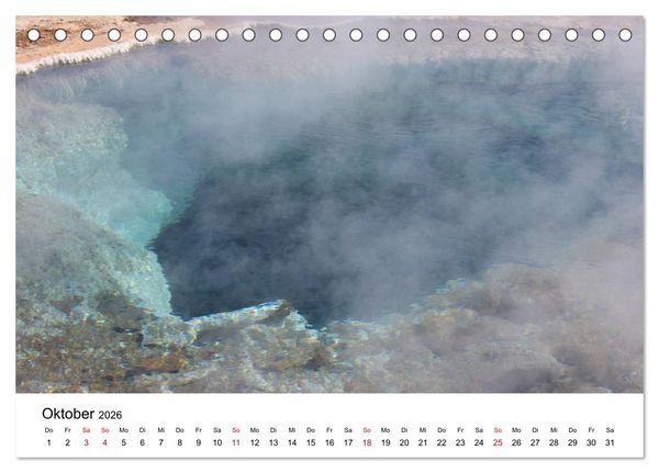 Produktbild: Der goldene Zirkel, Island (Tischkalender 2026 DIN A5 quer), CALVENDO Monatskalender