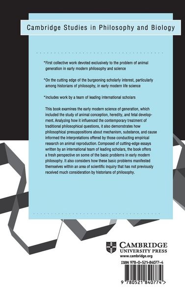 Produktbild: The Problem of Animal Generation in Early Modern Philosophy