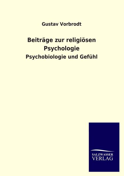 Produktbild: Beitr&auml;ge zur religi&ouml;sen Psychologie